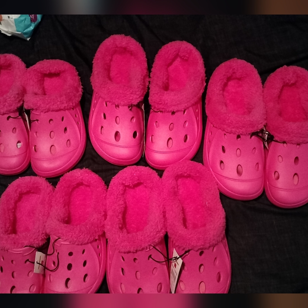Pink clog like shoes